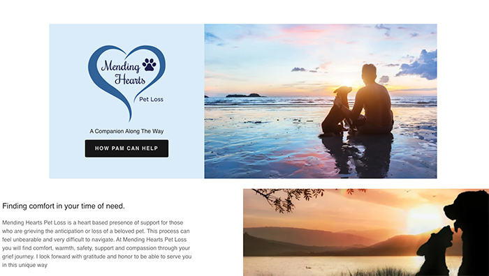 Mending Hearts Website Design